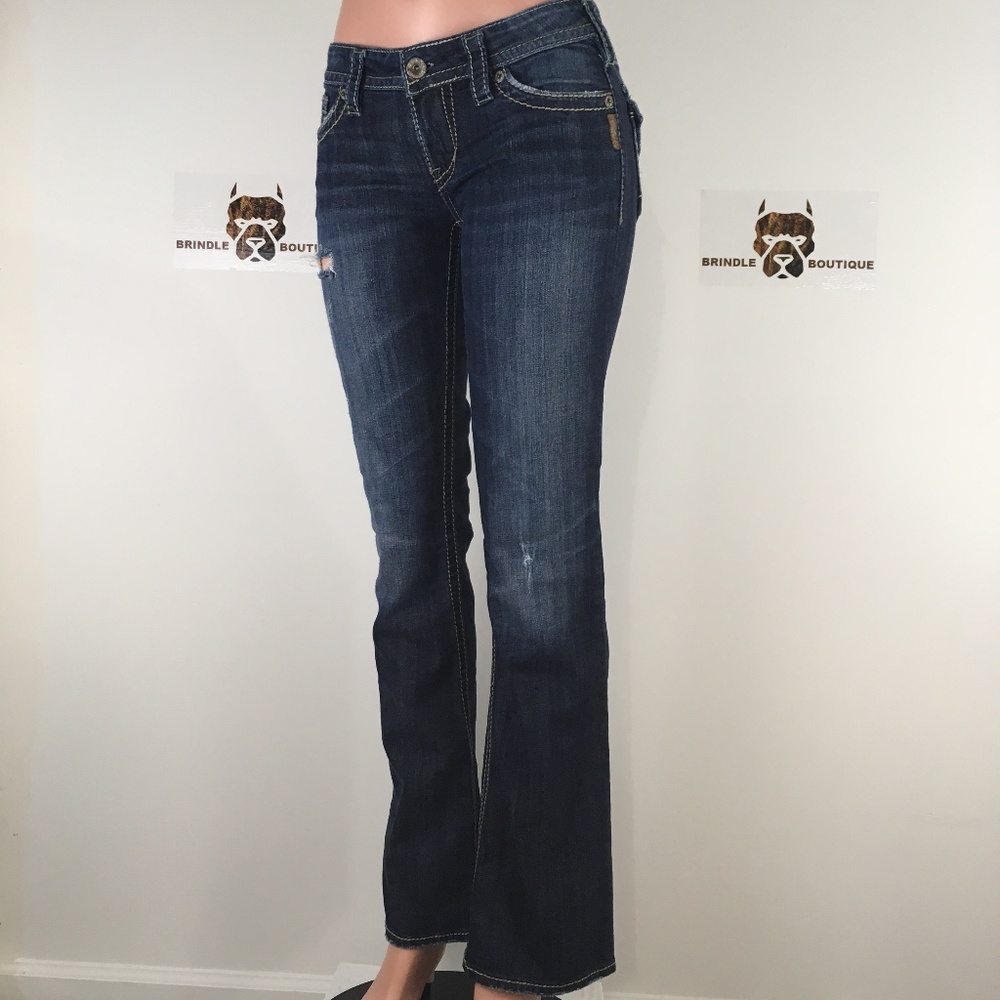 Silver Pioneer Distressed Boot Cut size W 29‎ (EUC)
